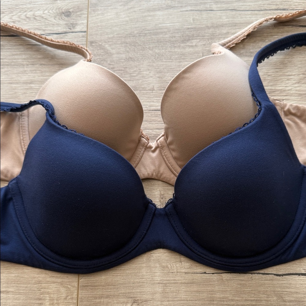 Victoria’s secret set of Navy and Tan Bras - Picture 2 of 9